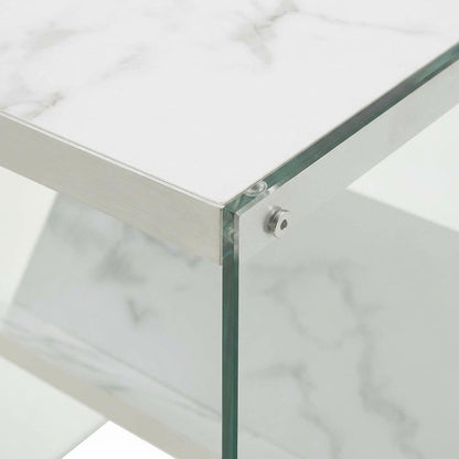 Wooden End Table with Durable Finish and Modern Design