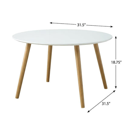 Multi-Color Round Coffee Table with Sturdy Construction and Compact Design SKU
