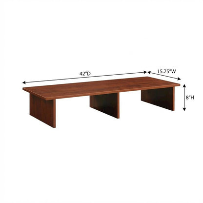 Cherry TV/Monitor Riser for TVs Up to 43 Inches with Particle Board Finish