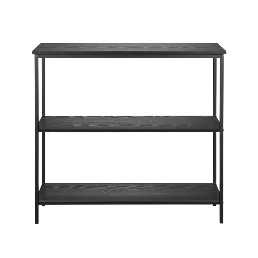 Powder Coated Metal 3-Tier Bookcase with Non-Lead Paint Finish