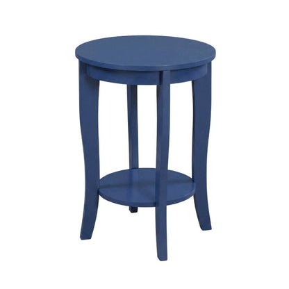 Round End Table with Smooth Surface and Durable Construction
