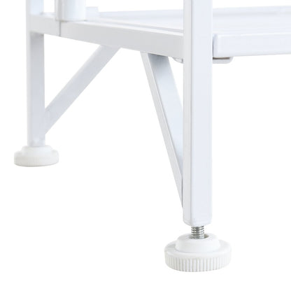 Xtra Storage 5 Tier Folding Metal Shelf White