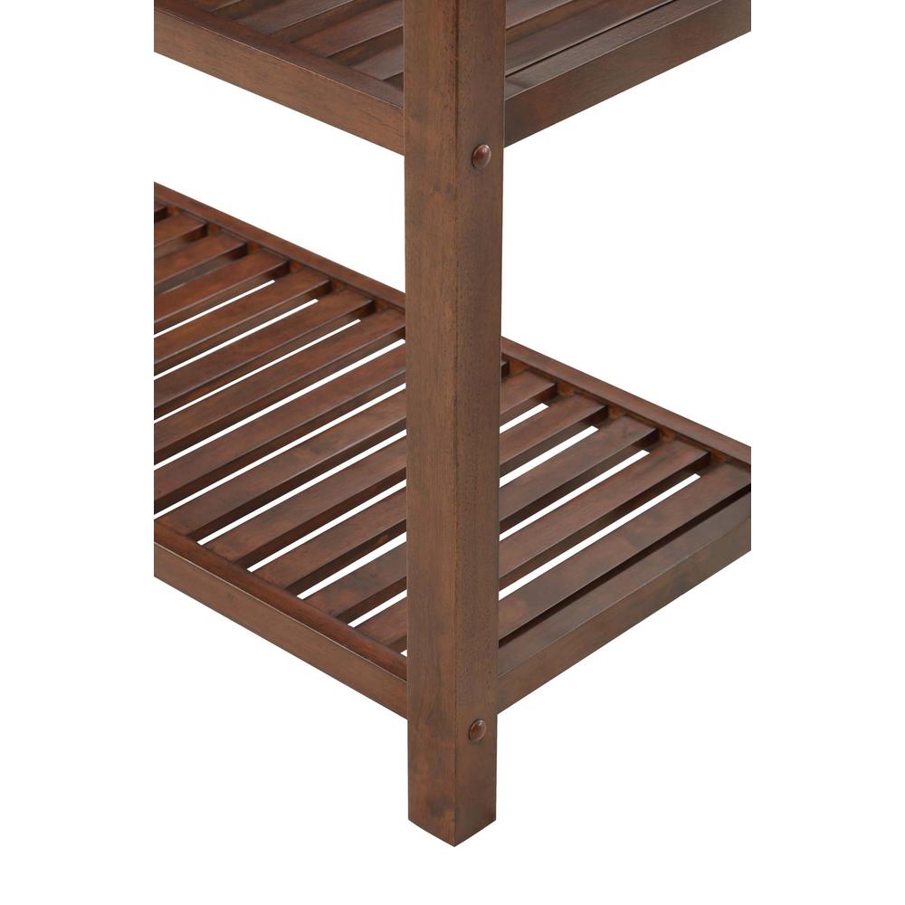Designs2Go 3 Tier Butcher Block Kitchen Prep Island with Drawer, Butcher Block/Mahogany