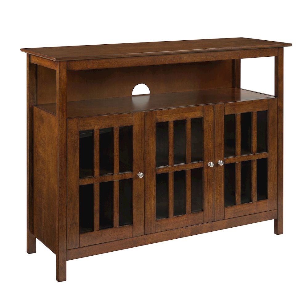 Stylish TV Stand with Storage Cabinets and Shelf for TVs up to 55 Inches