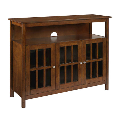Stylish TV Stand with Storage Cabinets and Shelf for TVs up to 55 Inches