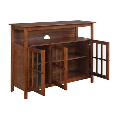Stylish TV Stand with Storage Cabinets and Shelf for TVs up to 55 Inches