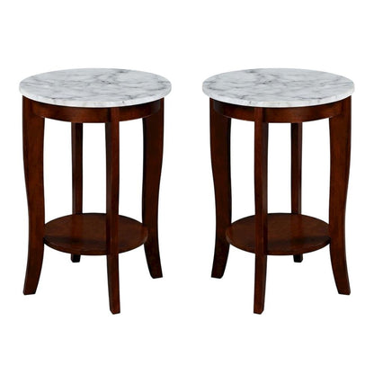 Round End Table with Smooth Surface and Sturdy Frame