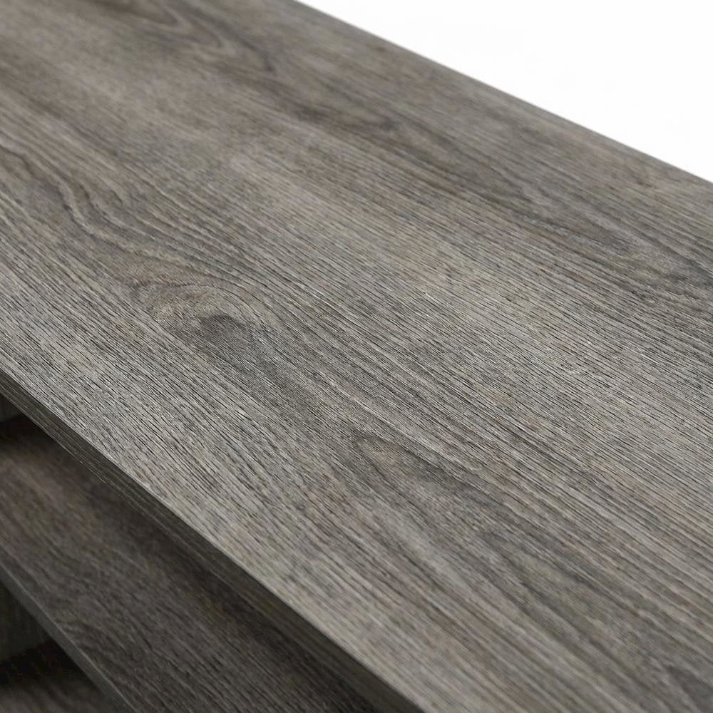 Weathered Gray, Black TV Stand, Cabinets, Shelves, up to 55 Inch TVs