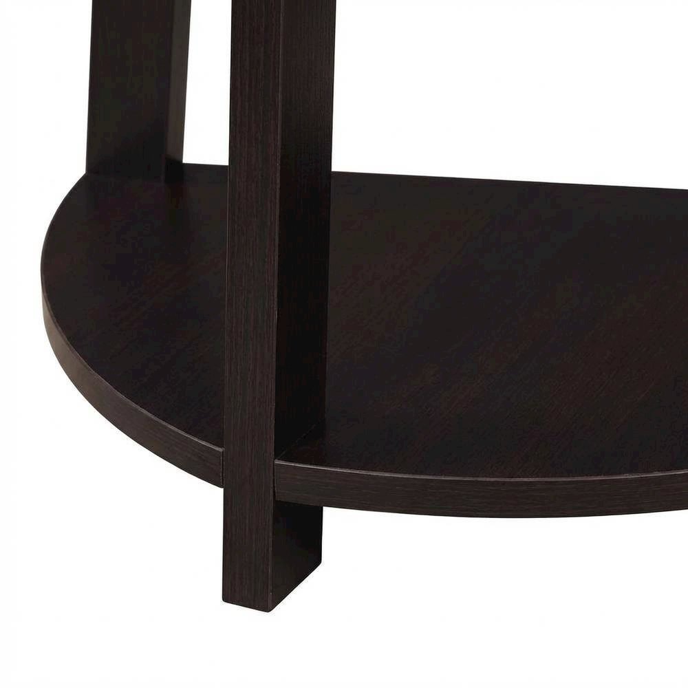 Espresso 5-Tier Corner Bookshelf - Contemporary Style, Sturdy MDF Construction