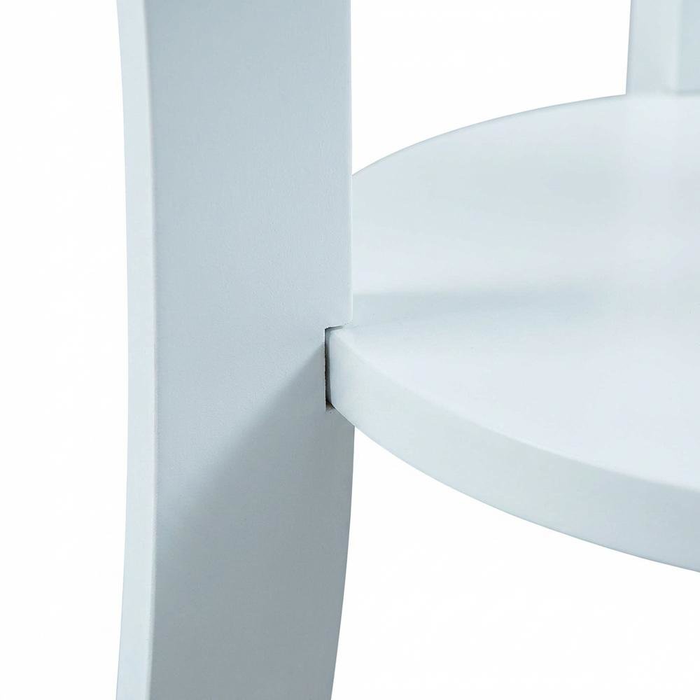 Round End Table with Smooth Surface and Compact Design