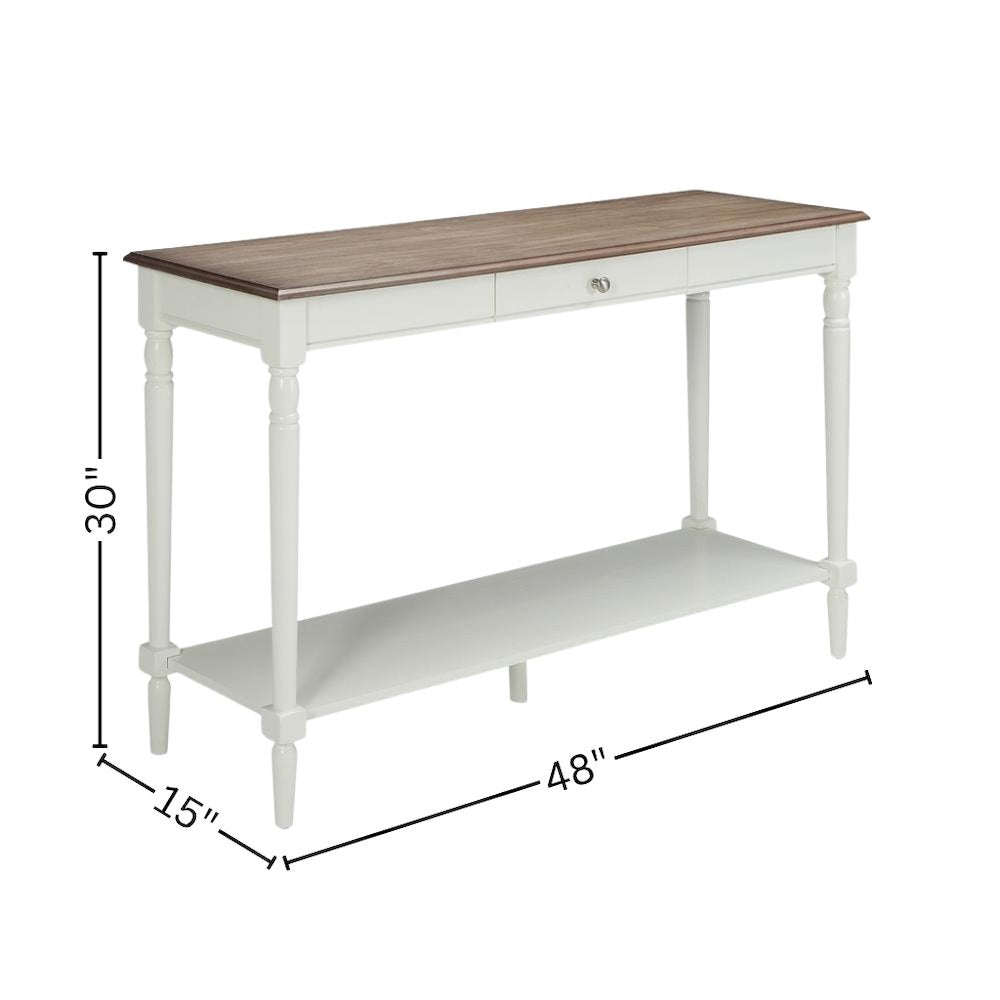 Console Table, Espresso, Drawer, Shelf, Versatile, Easy Setup