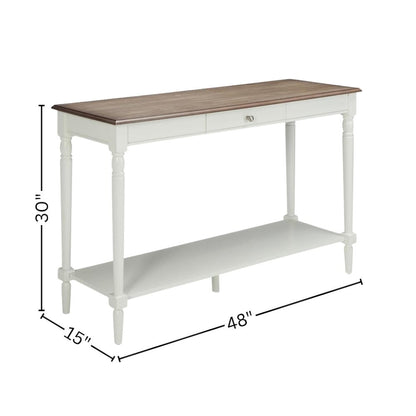 Console Table, Espresso, Drawer, Shelf, Versatile, Easy Setup