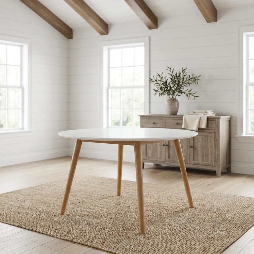 Multi-Color Round Coffee Table with Sturdy Construction and Compact Design SKU