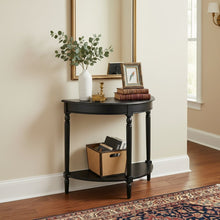 Entryway Console Table with Bottom Shelf in Black Color, 30-inch Tall Furniture