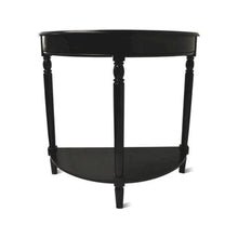 Entryway Console Table with Bottom Shelf in Black Color, 30-inch Tall Furniture