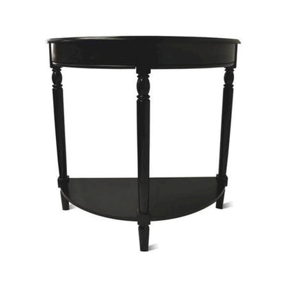 Entryway Console Table with Bottom Shelf in Black Color, 30-inch Tall Furniture