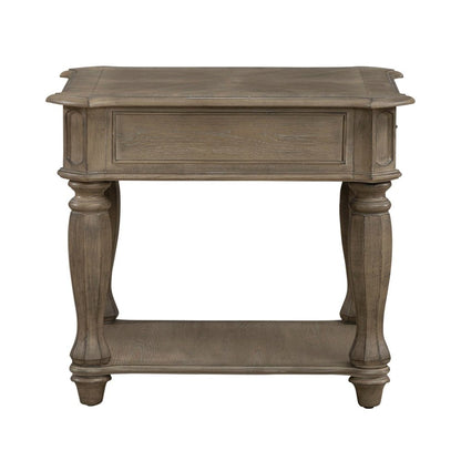 Magnolia Manor End Table in Weathered Bisque
