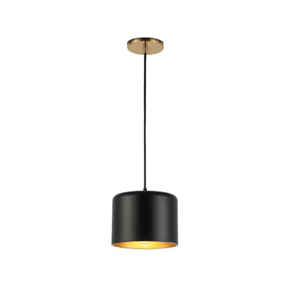 1LT Incand Pendant,  AGB, MB&GLD Shade