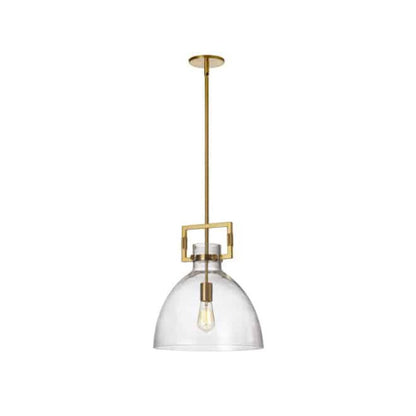 1LT Pendant, Aged Brass Finish