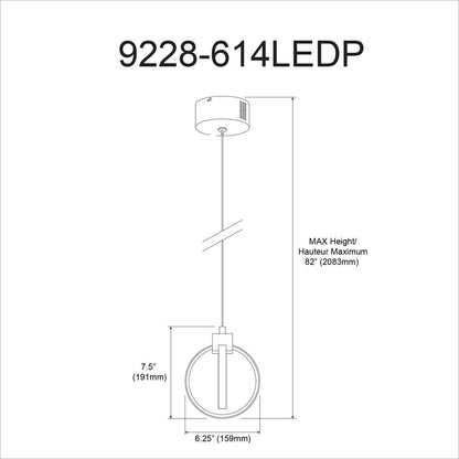 14W Pendant, AGB, WH silicone Diffuser