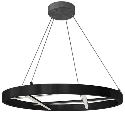40W Chandelier, MB, WH Silicone Diffuser