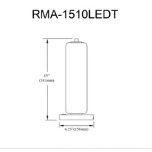 10W Matte Black Table Lamp w/ Clear Fluted Glass