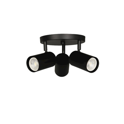 3 Light Spot Light in Matte Black