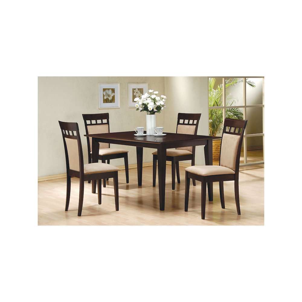Gabriel Rectangular 59-inch Wood Dining Table Cappuccino
