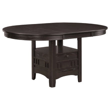 Elegant Counter Height Dining Table – Oval Expandable Bar Table, Brown