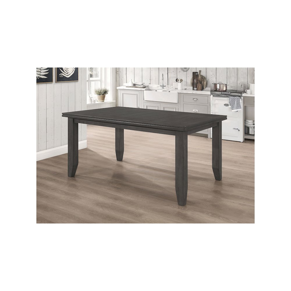 Dalila Rectangular 66-inch Wood Dining Table Dark Grey