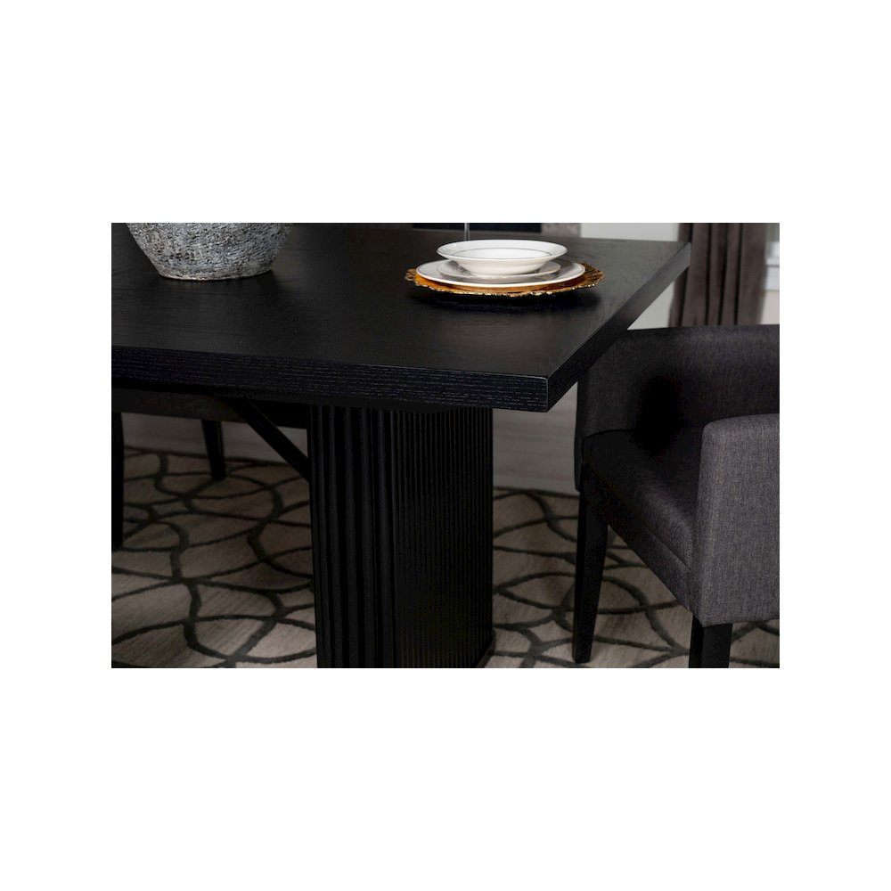 Catherine Rectangular 84-inch Wood Dining Table Black