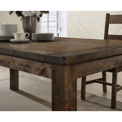 Coleman 9-piece Rectangular Dining Set Rustic Golden Brown