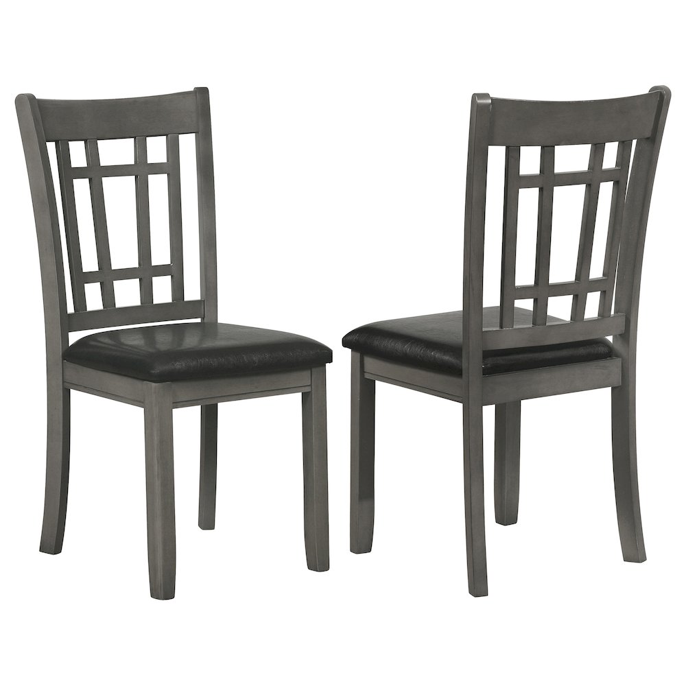 Elegant Gray Kitchen Chairs – Wooden Dining Chairs Set of 2