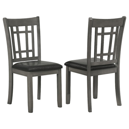 Elegant Gray Kitchen Chairs – Wooden Dining Chairs Set of 2
