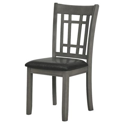 Elegant Gray Kitchen Chairs – Wooden Dining Chairs Set of 2