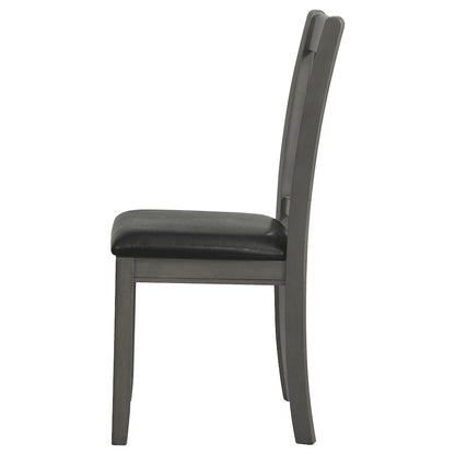 Elegant Gray Kitchen Chairs – Wooden Dining Chairs Set of 2