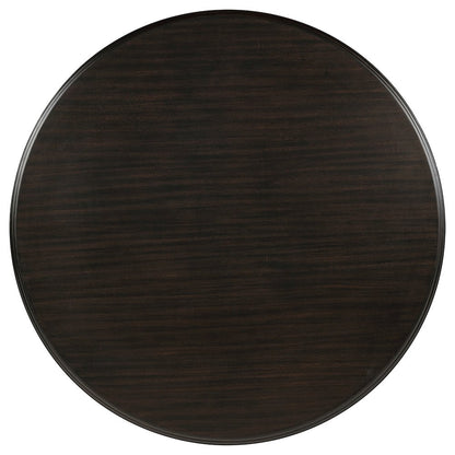Twyla 5-piece Round Wood Dining Room Table Set Dark Cocoa