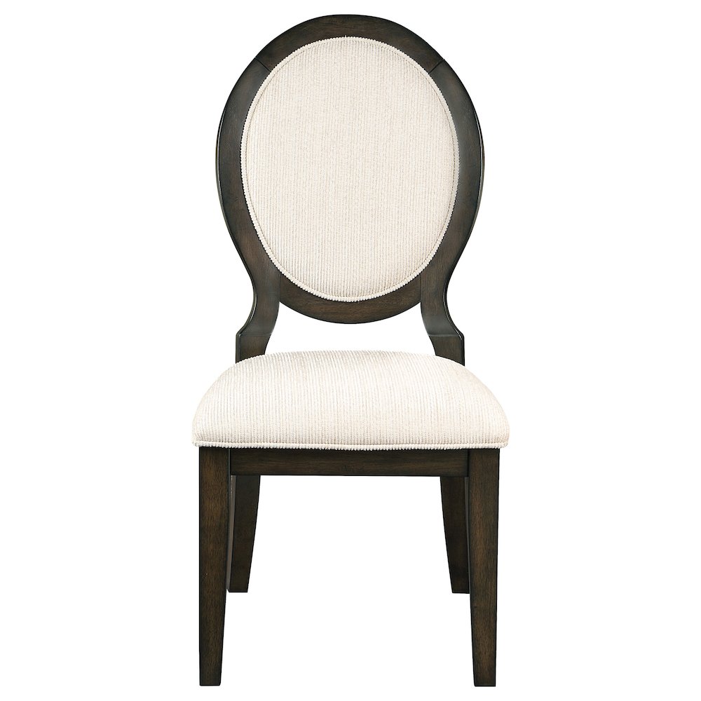 Twyla 5-piece Round Wood Dining Room Table Set Dark Cocoa