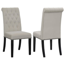 Elegant Upholstered Dining Chairs – High Back Armless Chair Set of 2