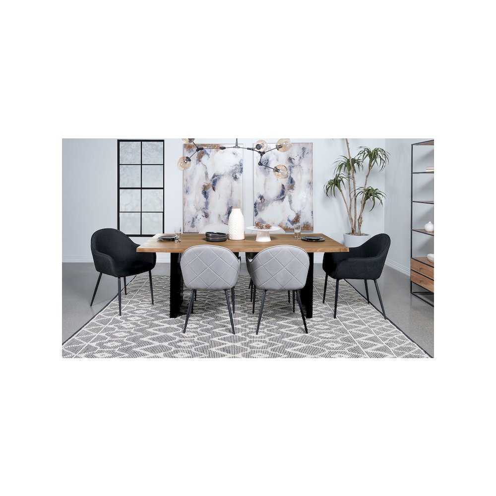 Bradshaw 80-inch Live Edge Wood Dining Table Natural Acacia