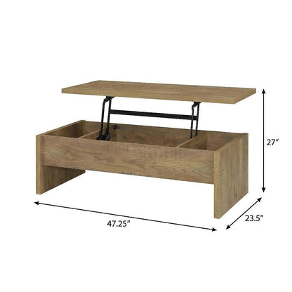 Rustic Mango 2-Piece Lift Top Coffee and End Table Set with Storage