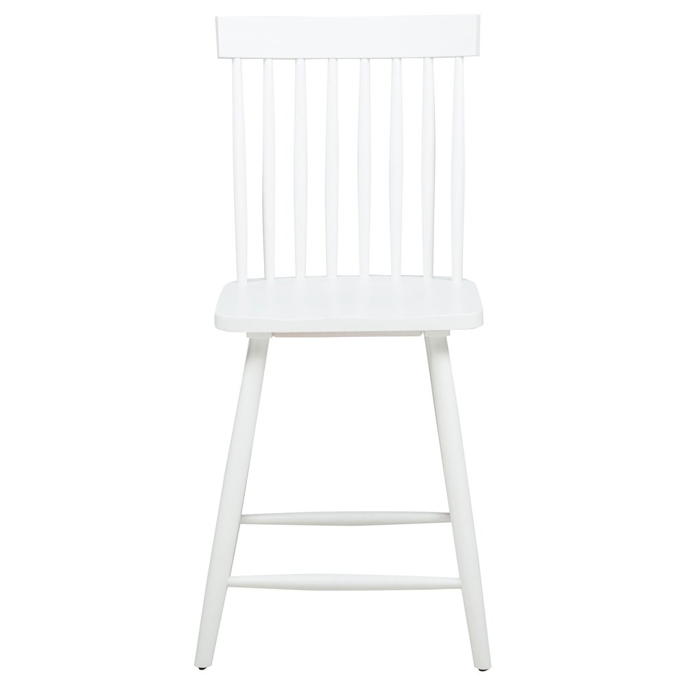 Andrews 5-piece Round Counter Dining Set Light Ash and White