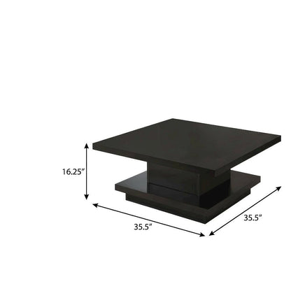 Cappuccino 3-Piece Coffee and End Table Set, Rectangular Tops, Plastic Glides