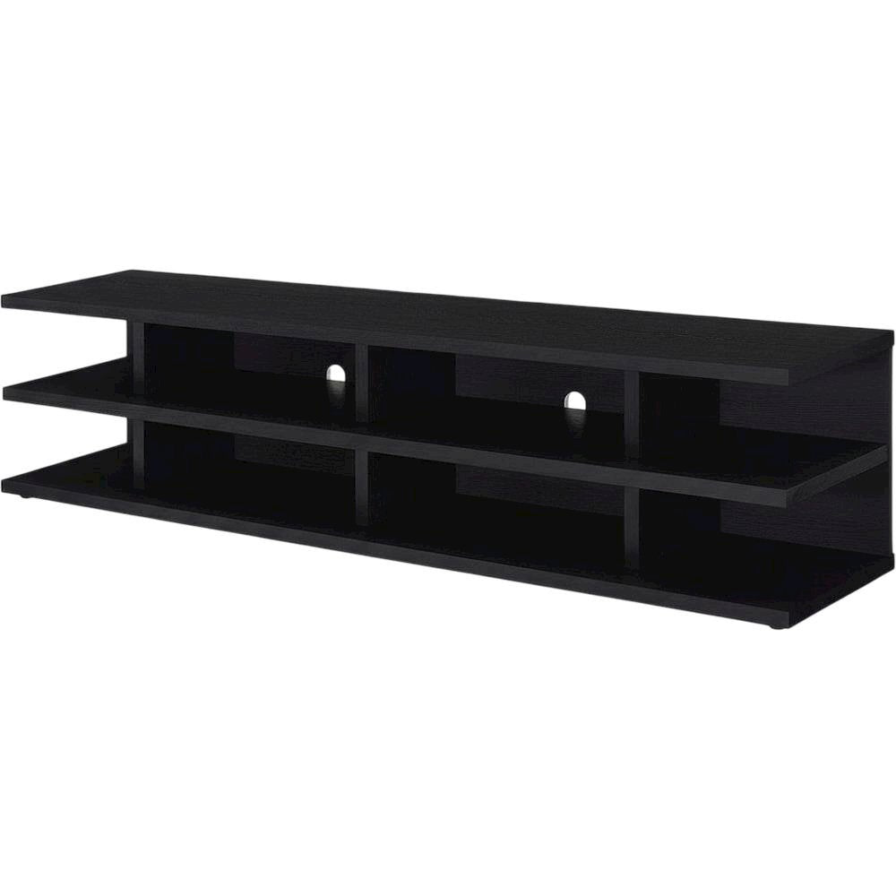 Black 78-Inch 2-Tier TV Stand Media Console with Contemporary Style