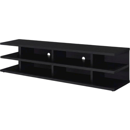 Black 78-Inch 2-Tier TV Stand Media Console with Contemporary Style