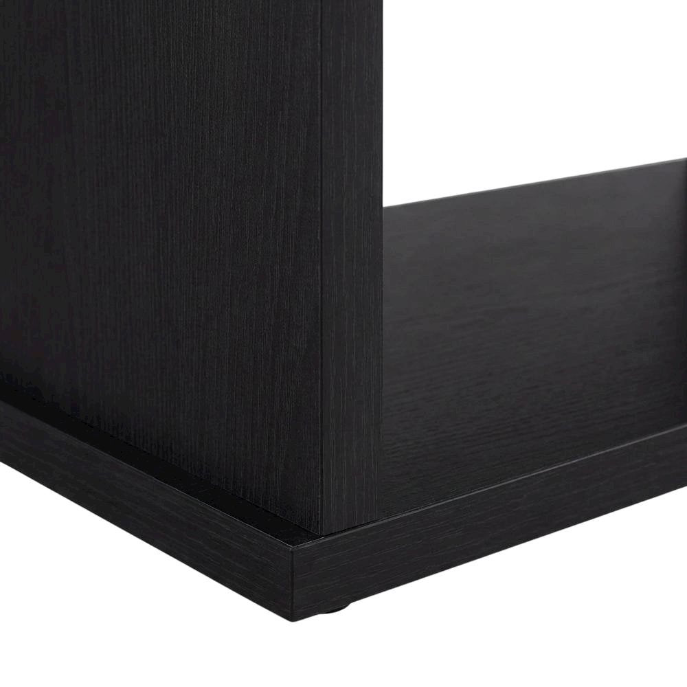Black 78-Inch 2-Tier TV Stand Media Console with Contemporary Style