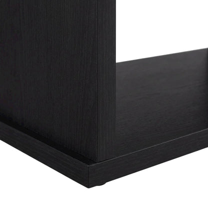 Black 78-Inch 2-Tier TV Stand Media Console with Contemporary Style