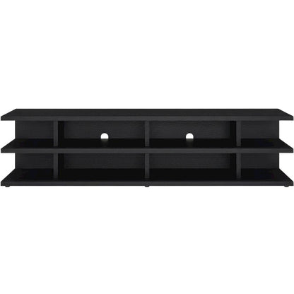 Black 78-Inch 2-Tier TV Stand Media Console with Contemporary Style