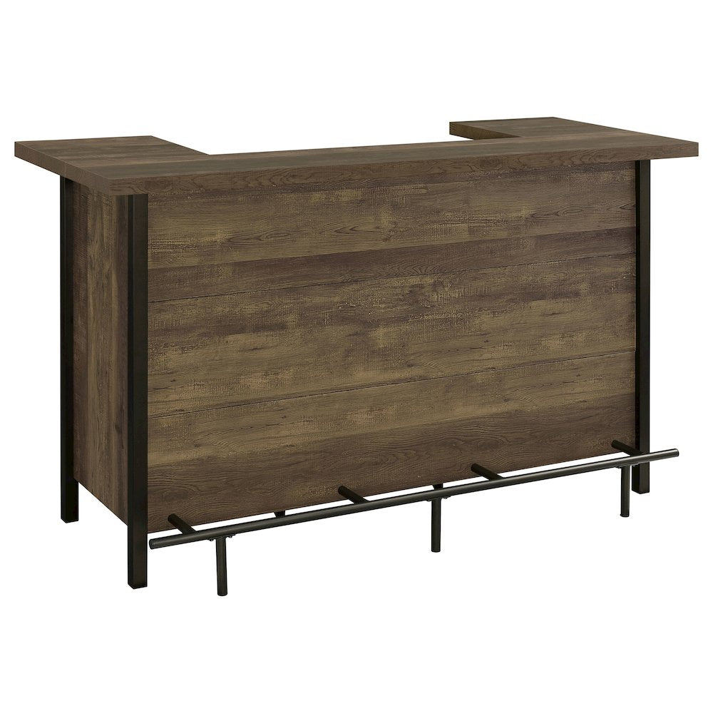 Rustic Wine Bar Cabinet – Stylish Wine Cabinet with Storage Shelves