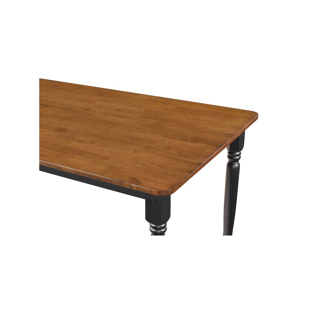 Hollyoak 7-piece Rectangular Dining Set Walnut and Black